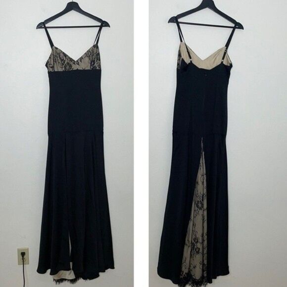 Fame and Partners Womens Size 2 Maxi Black Dress - Picture 1 of 12